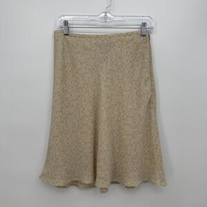 Geoffrey Beene Cream Polka Dot Colorful Mini Skirt Y2k Whimsy Size 6
